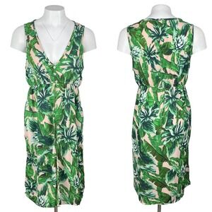 GUESS Palin Maxi Top Sz Medium Pink Floss Multi